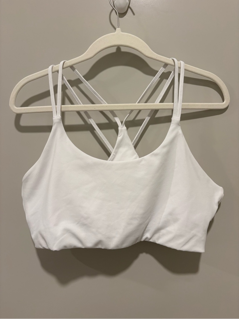 Fabletics White Strappy Bralette - Women's Intimates